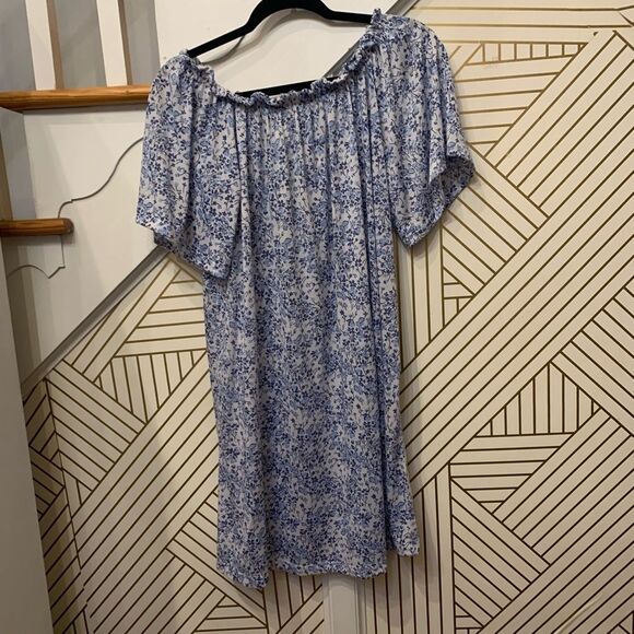 H&M Off the Shoulder Floral Print Dress NWT - Picture 1 of 8